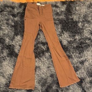 Brown Flare & Wide Leg Jeans